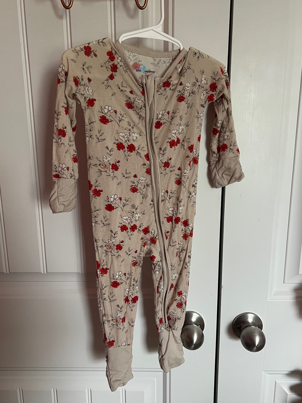little one shop floral sleeper 12 month